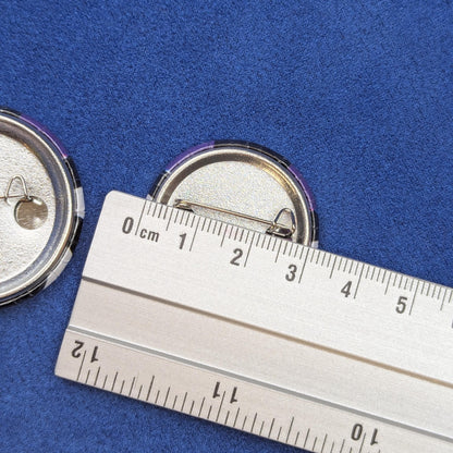 Badge drapeau allié LGBT, pins militant hétéro solidaire, accessoire plastique rond