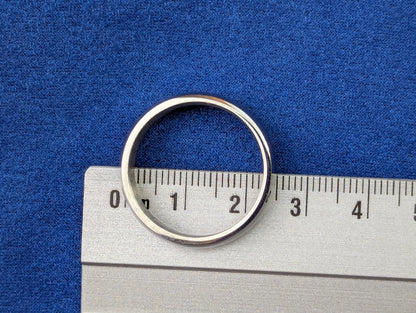 Bague discrète LGBT Pride en Acier Poli – Anneau minimaliste Arc-en-ciel Caché