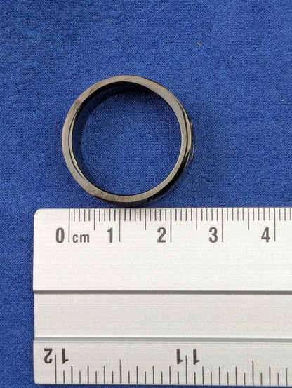 Men’s Minimalist LGBT Pride Ring – Spinner Band with Interior Rainbow Flag