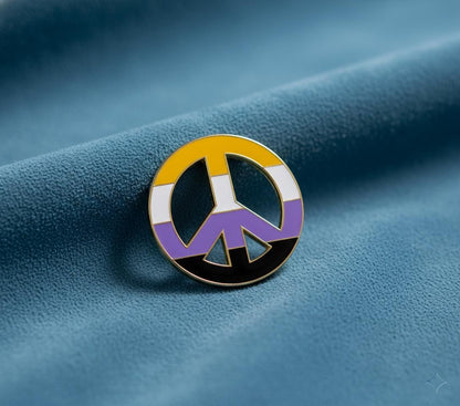 Pin’s drapeaux Non Binaire et fierté LGBT, soutien communauté, insigne émail tolérance
