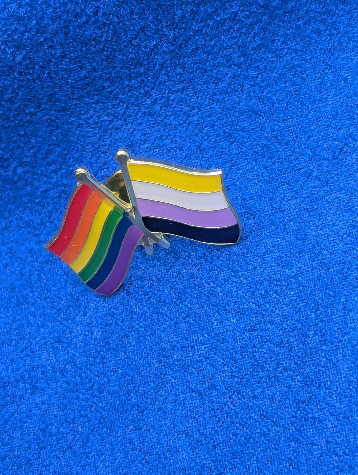 Pin’s drapeaux Non Binaire et fierté LGBT, soutien communauté, insigne émail tolérance
