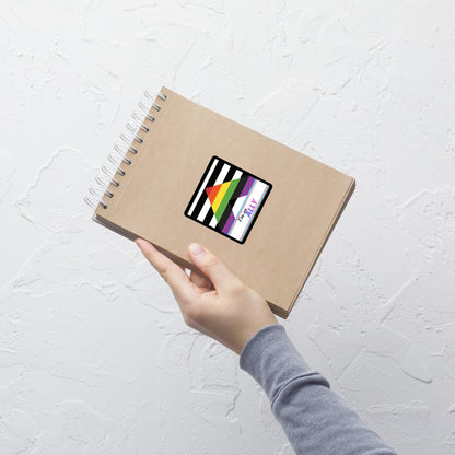Autocollant "I'm an ALLY" pour Soutien LGBTQIA, drapeau Allié Progress Pride en vinyl