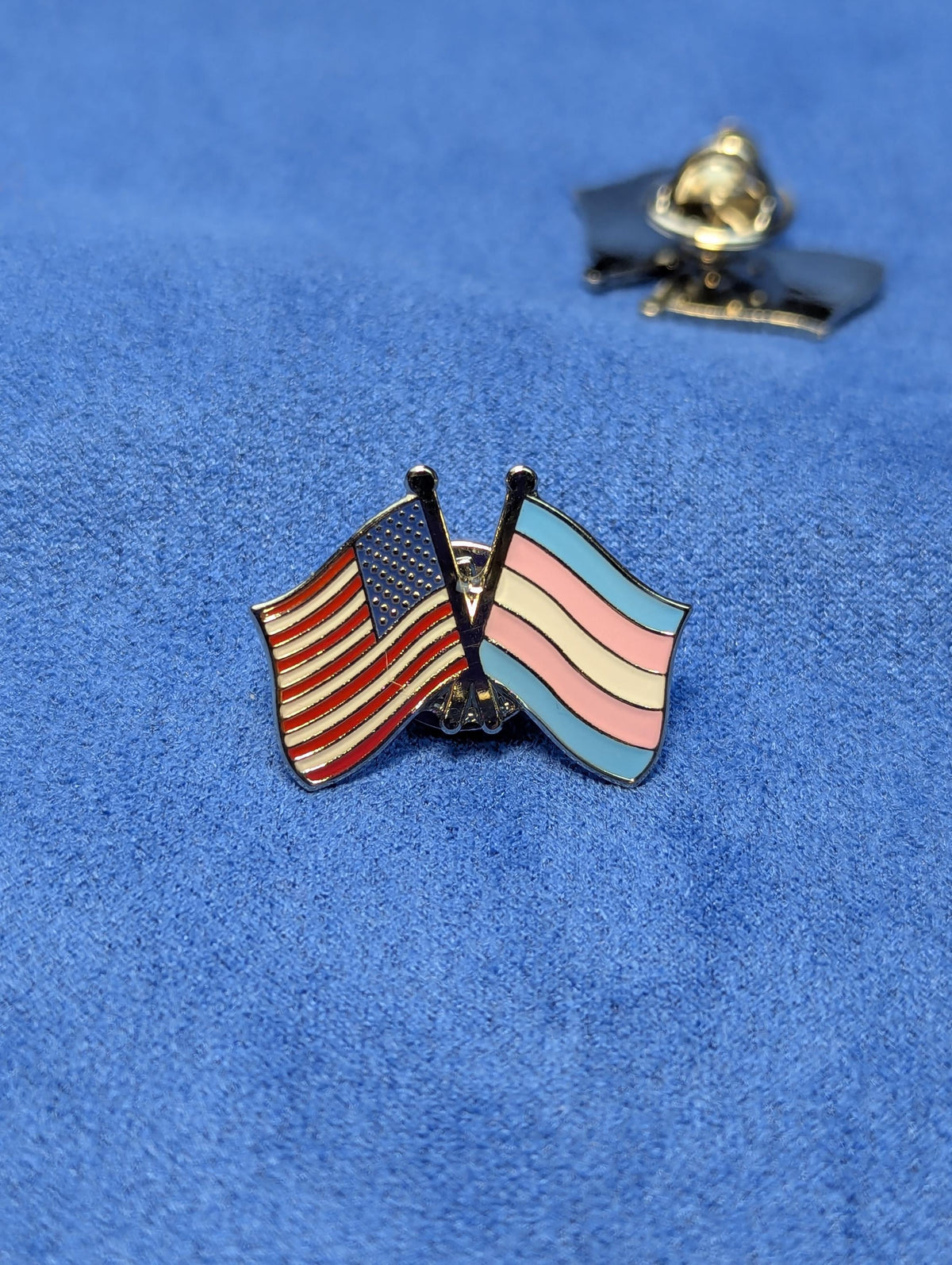 Pin’s drapeaux USA et Transgenre, soutien communauté LGBT, insigne émail tolérance
