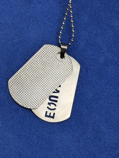 Collier plaque militaire Equality en acier inoxydable, pendentif arc-en-ciel LGBT pour allié engagé