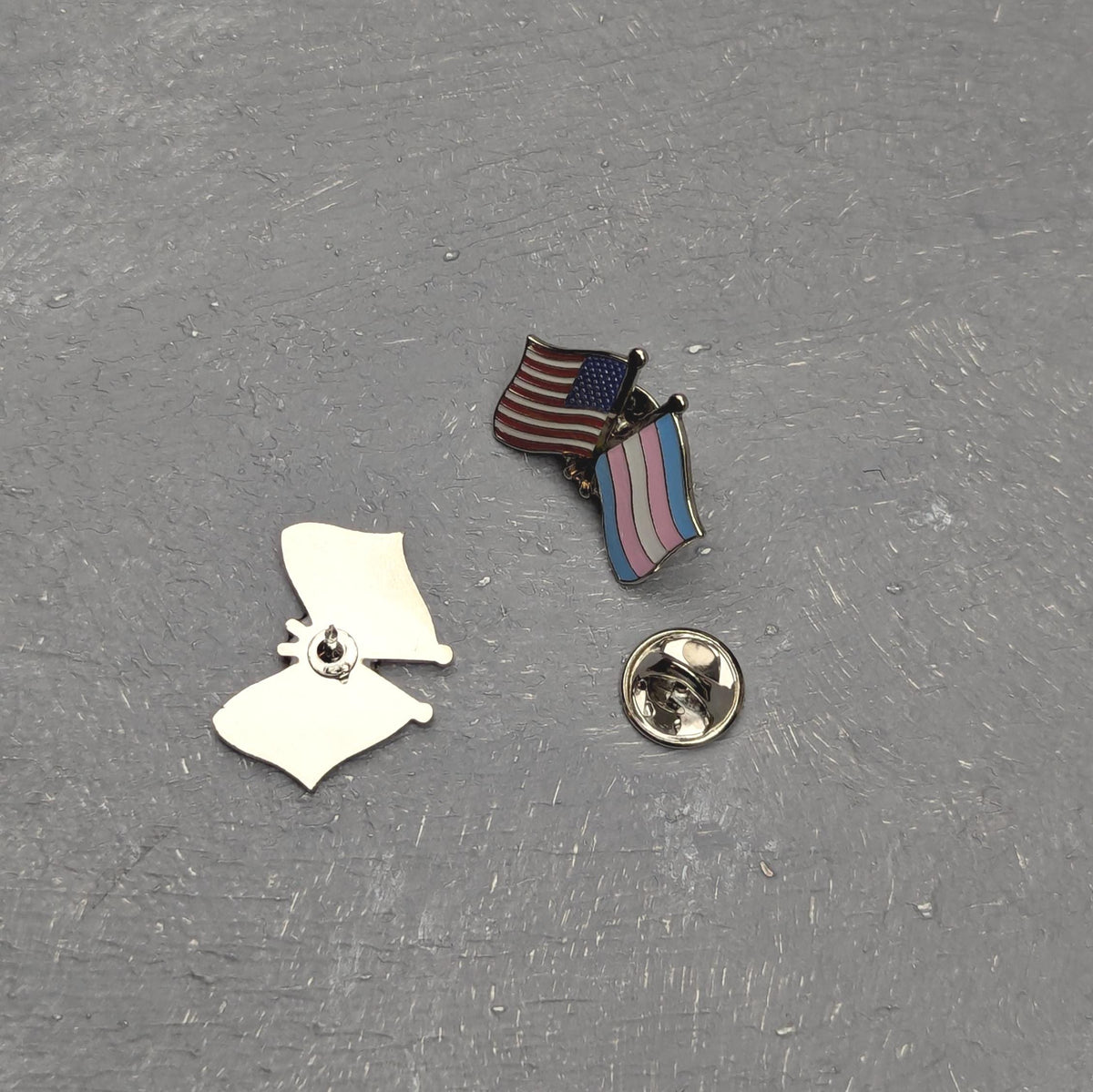 Pin’s drapeaux USA et Transgenre, soutien communauté LGBT, insigne émail tolérance