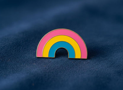 Pin's pansexuel émail LGBTQIA+, badge soutien fierté queer, 12 drapeaux