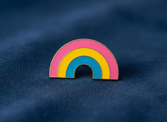 Pin's pansexuel émail LGBTQIA+, badge soutien fierté queer, 12 drapeaux