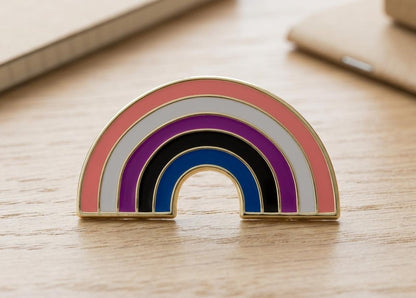 Pin's pansexuel émail LGBTQIA+, badge soutien fierté queer, 12 drapeaux
