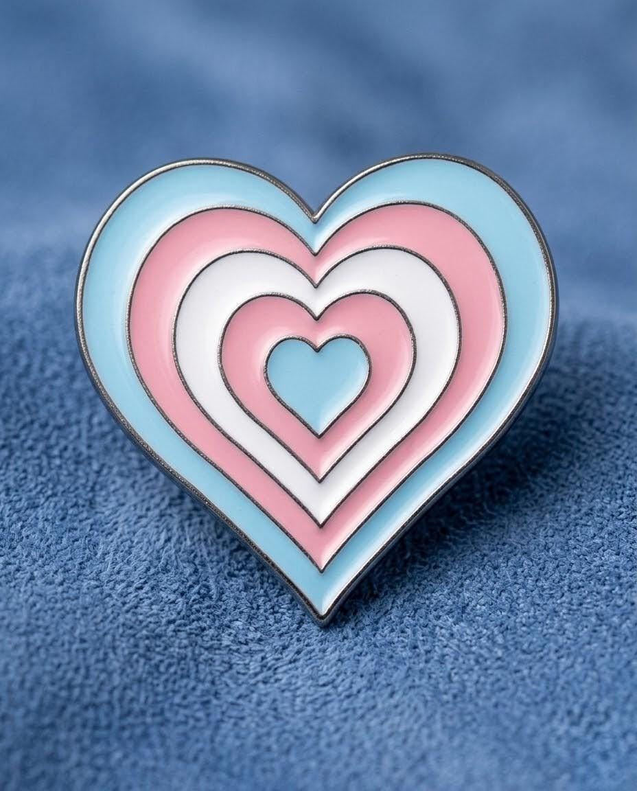 Badge Droits Trans Droits humains drapeau fierté,  Égalité des genres, Pin's émail militant LGBTQIA