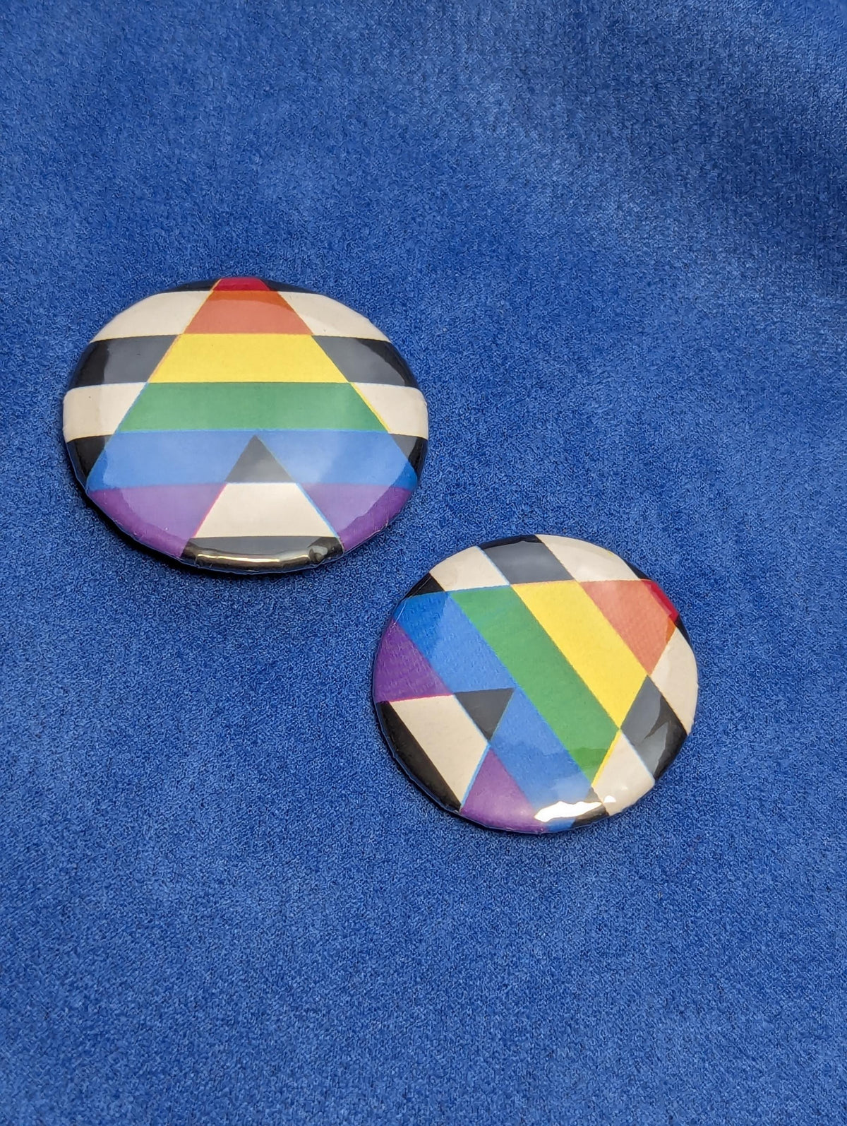 Badge drapeau allié LGBT, pins militant hétéro solidaire, accessoire plastique rond