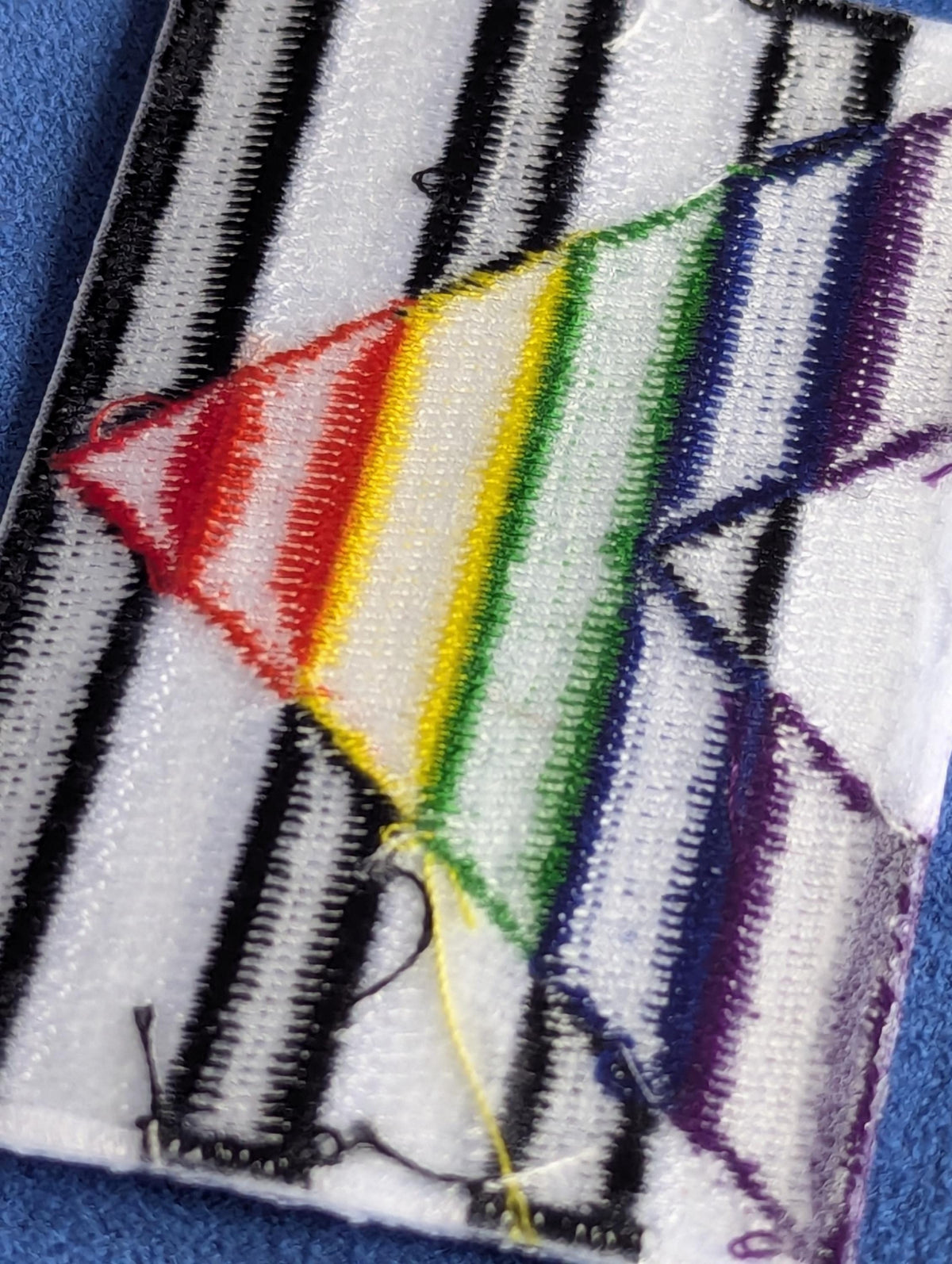 Patch Thermocollant Drapeau Allié LGBTQIA+ Pride, Support Inclusif, Brodé, rectangle