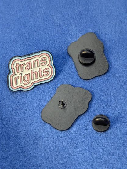 Badge Droits Trans Droits humains drapeau fierté, Pin's émail militant LGBTQIA, Égalité des genres